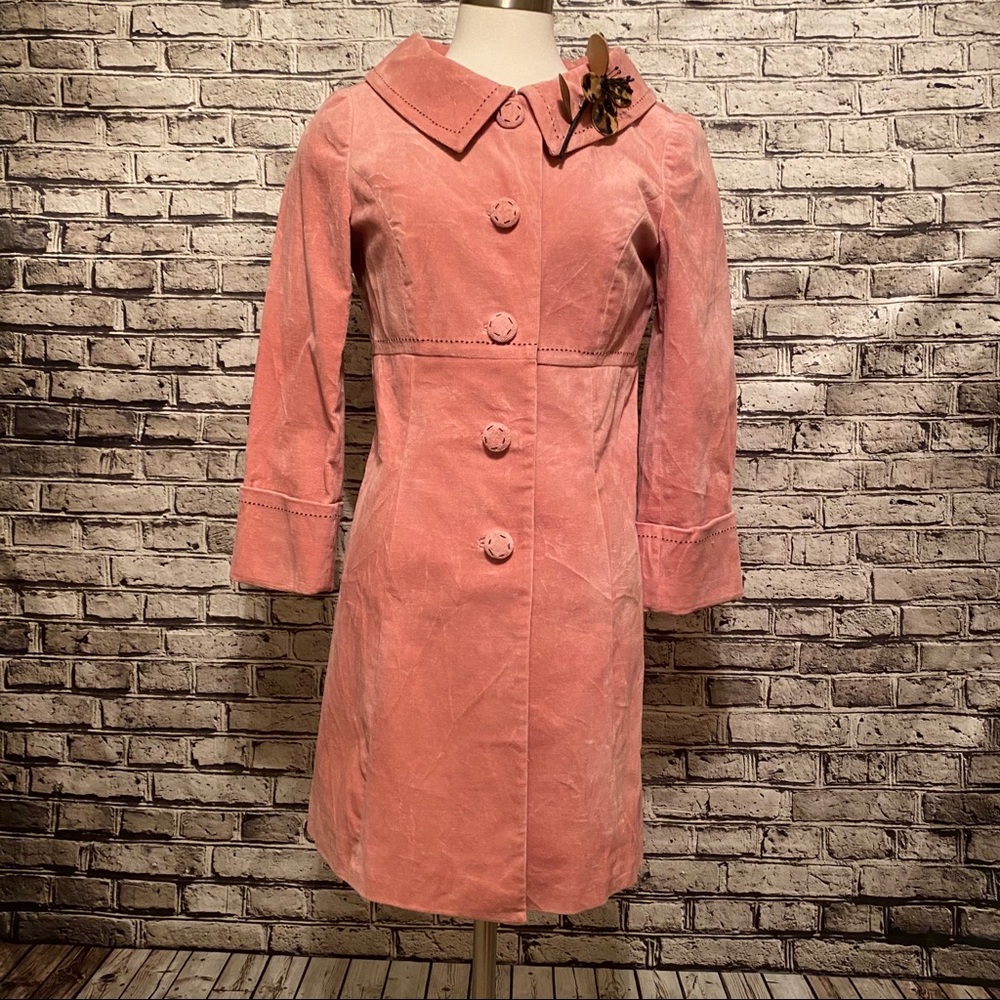 New Anthropologie Elevenses Velvet Coat